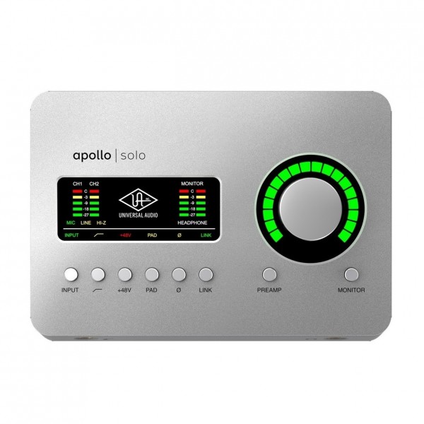 Universal Audio Apollo Solo USB Heritage Edition (Desktop/Win) - Top