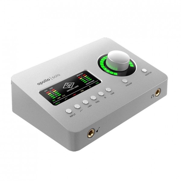 UA Apollo Solo Audio Interface, Heritage Edition - Angled