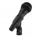 Shure PGA58 Vocal Microphone Set Including Mic Stand + XLR Cable - Angled Right in Clip