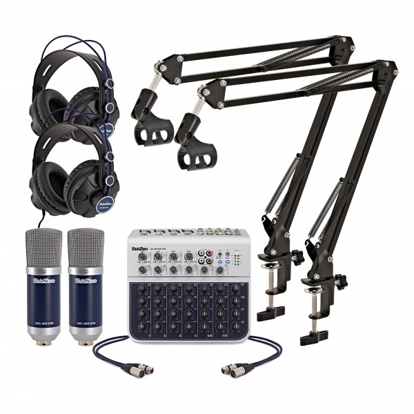 SubZero Podcast Interview Pack with Microphone Arm