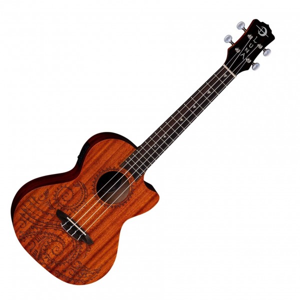 Luna Tattoo Mahogany Tenor Electro Ukulele w/ Gigbag