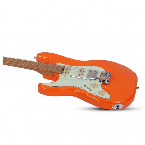 Schecter Nick Johnston Traditional HSS Left Handed, Atomic Orange side