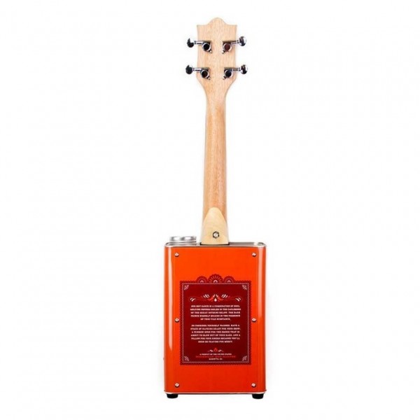 Bohemian Oil Can Ukulele, Hot Sauce - Back