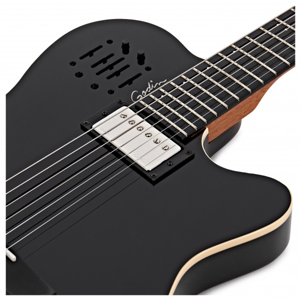 Godin A6 Ultra, Black High Gloss at Gear4music