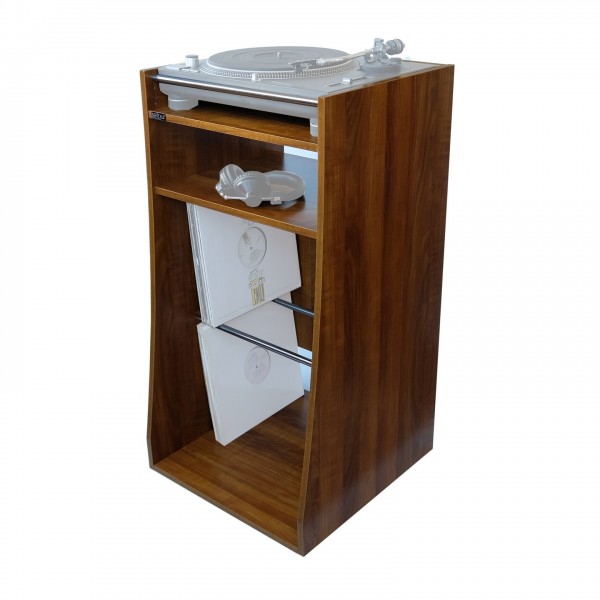 Sefour MC280 Vinyl Storage Stand, Mid Century Synth - without front panel attached