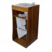Sefour MC280 Vinyl Storage Stand, Mid Century Synth - with front panel attached