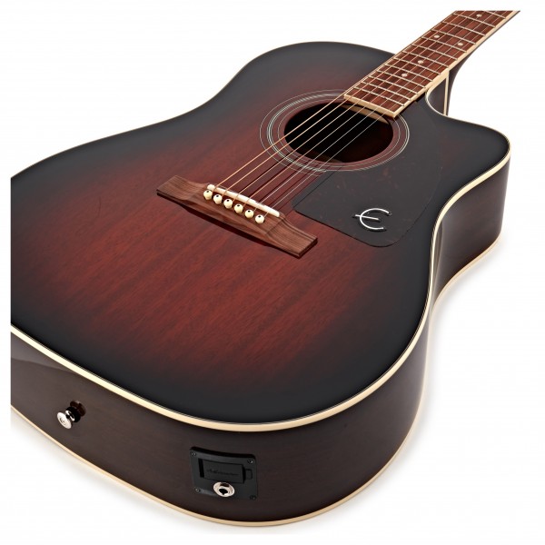 Epiphone AJ-220SCE Electro Acoustic, Mahogany Burst