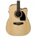 Ibanez PF15ECE Electro Acoustic 2018, Natural front close up
