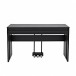 DP-12 Compact Digital Piano by Gear4music + Stool Pack, Matte Black closed