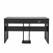 DP-12 Compact Digital Piano by Gear4music + Stool Pack, Matte Black from behind