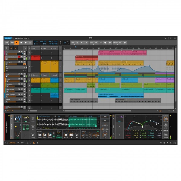 Bitwig Studio 16-Track - Main Window