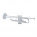 Bach Stradivarius Trumpet, LT1901B, ML Bore, Silver Plate, Side