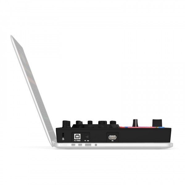 Reloop Ready DJ Performance Controller - Side with Laptop (Laptop Not Included)