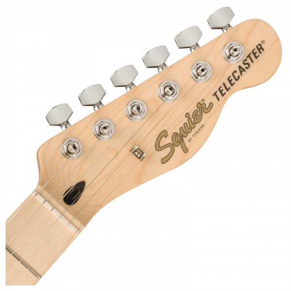 Squier Affinity Telecaster MN, 3-Color Sunburst - Front of Headstock View