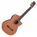 Deluxe Cutaway Classical Electro Acoustic Guitar by Gear4music, Cedar