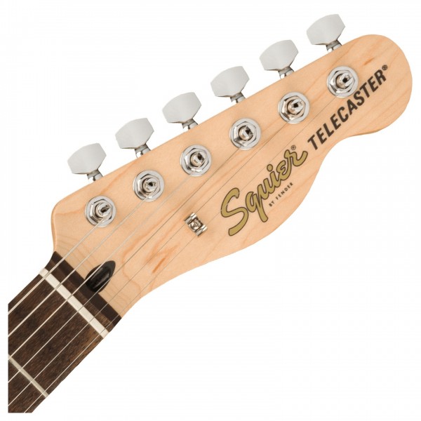 Squier Affinity Telecaster LRL, Lake Placid Blue - Front of Headstock View