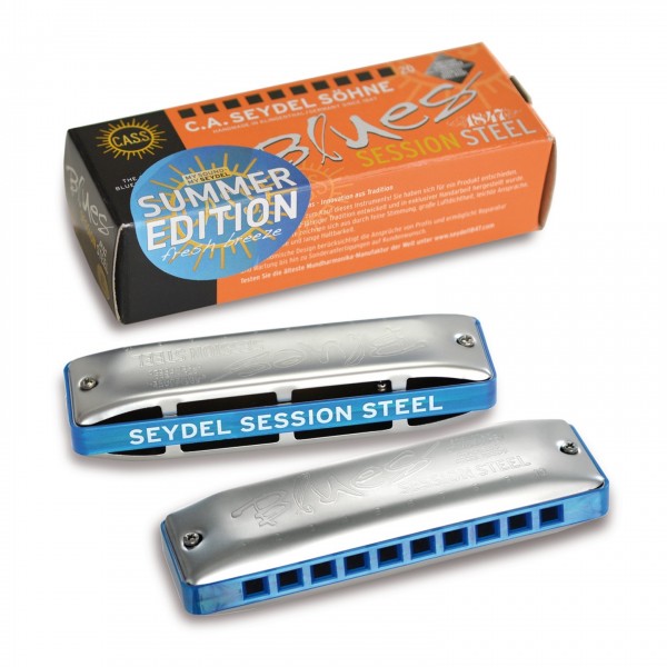 Seydel 1847 Session Steel Blues Harmonica, F Summer Edition 2021