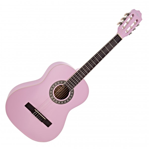 3/4 Classical Guitar Pack, Pink, by Gear4music