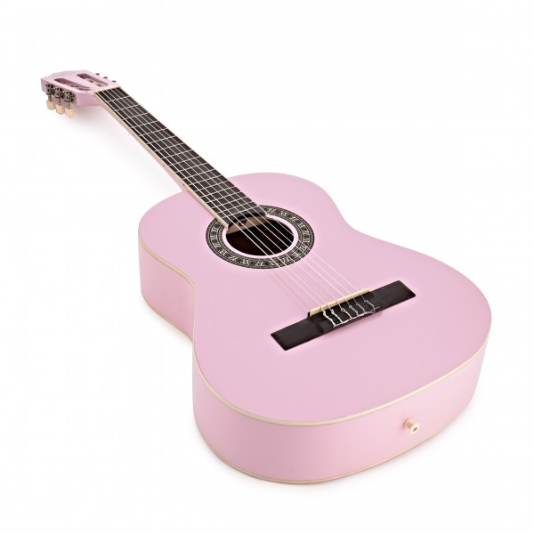 3/4 Classical Guitar Pack, Pink, by Gear4music