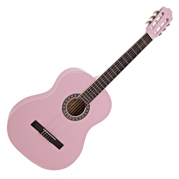 Classical Guitar Pack, Pink, by Gear4music