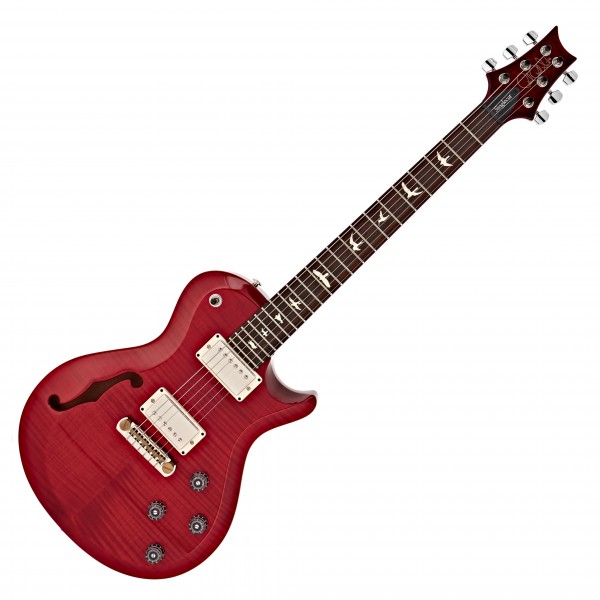 DISC PRS S2 Singlecut Semi Hollow, Scarlet Red #S2041489 at Gear4music