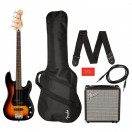 Squier Affinity Precision Bass PJ Pack, 3-Color Sunburst