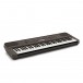 Yamaha PSR E360 Portable Keyboard, Dark Walnut, angle