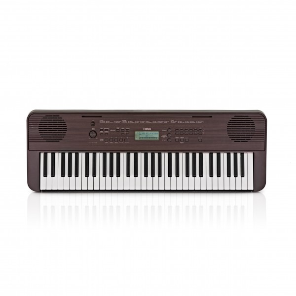 Yamaha PSR E360 Portable Keyboard, Dark Walnut