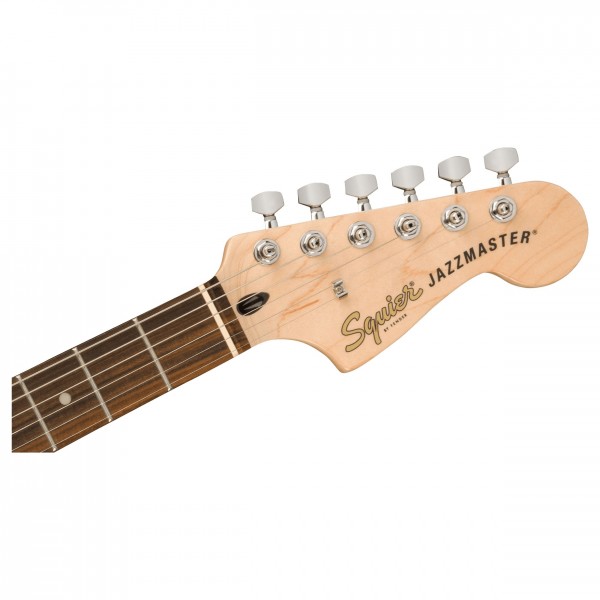 Squier Affinity Jazzmaster LRL, Burgundy Mist headstock
