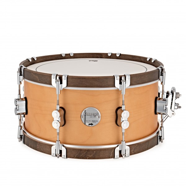 PDP by DW Concept Classic 14 x 6.5" Snare, Natural w/Walnut Hoops