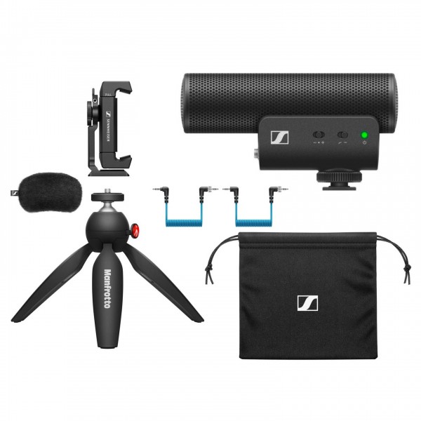 Sennheiser MKE 400 Camera Microphone with Mobile Kit- Bundle