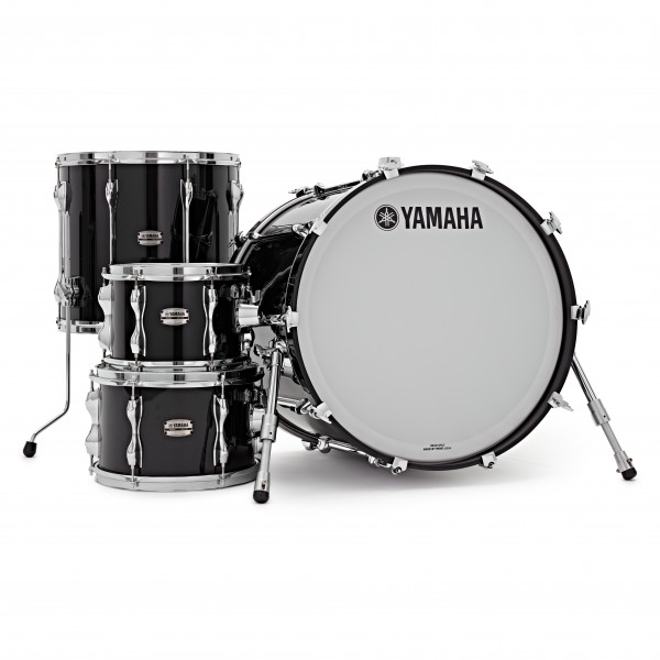 Yamaha Recording Custom 22" 4pc Shell Pack, Solid Black