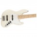 Squier Affinity Jazz Bass V MN, Olympic White body side angle