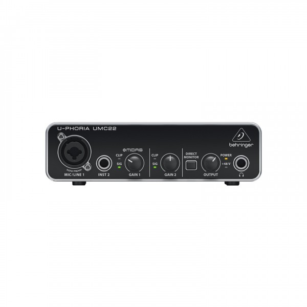 Behringer U-Phoria UMC22 USB Audio Interface at Gear4music