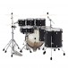 Pearl Decade Maple 7pc Drum Kit with Hardware, Slate Black