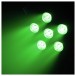 Eurolite SLS-6 6 x 8W RGB LED Par Can - LED Preview Lit Green
