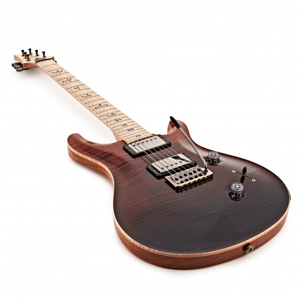 PRS Custom 24 Wood Library, 10 Top Red/Grey Black Fade #TBC1