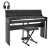 DP-12 Digital Piano marki Gear4music + Accessory pakiet, Matte Black