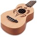 Luna Honu Turtle Soprano Ukulele, Satin Natural