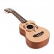 Luna Honu Turtle Soprano Ukulele, Satin Natural