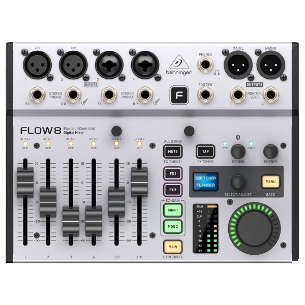 Behringer FLOW 8 8-Channel Digital Mixer- Top