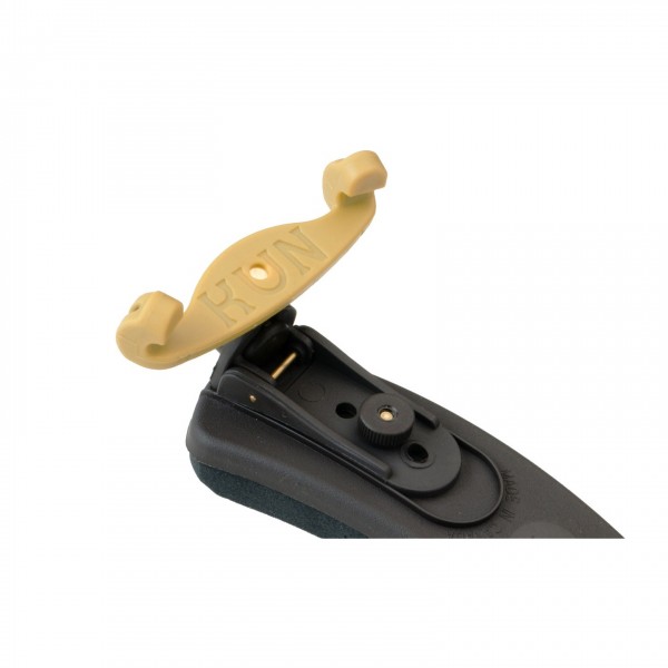 Kun Collapsible Violin Shoulder Rest, 3/4 - 1/2 Size, Black
