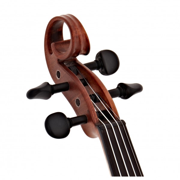 GEWA Novita 3.0 Electric Violin with adapter, Gold Brown
