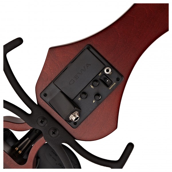 GEWA Novita 3.0 Electric Violin with adapter, Red Brown