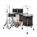 Pearl Decade Maple 22'' 6pc Drum Kit w/Hardware, Satin Black Burst - Rear