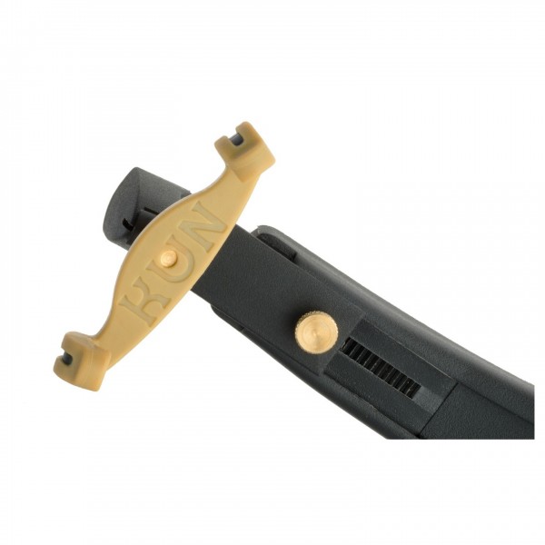 Kun Super Violin Shoulder Rest, 4/4 Size, Black