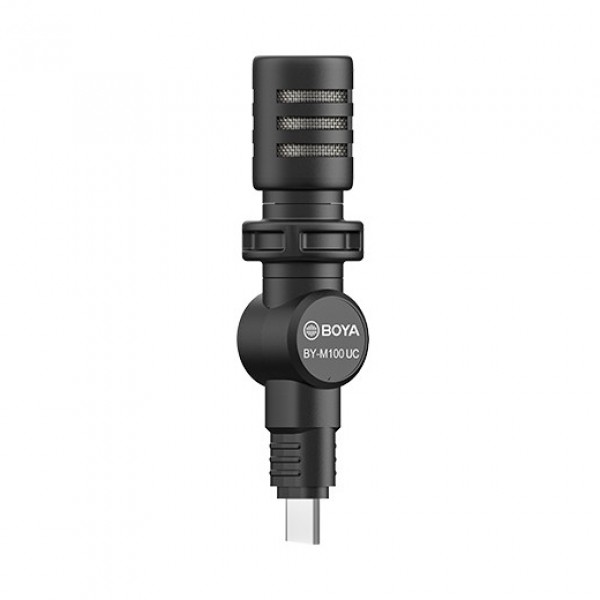 BOYA BY-M100UC Plug On Microphone for USB TYPE-C Devices - Front