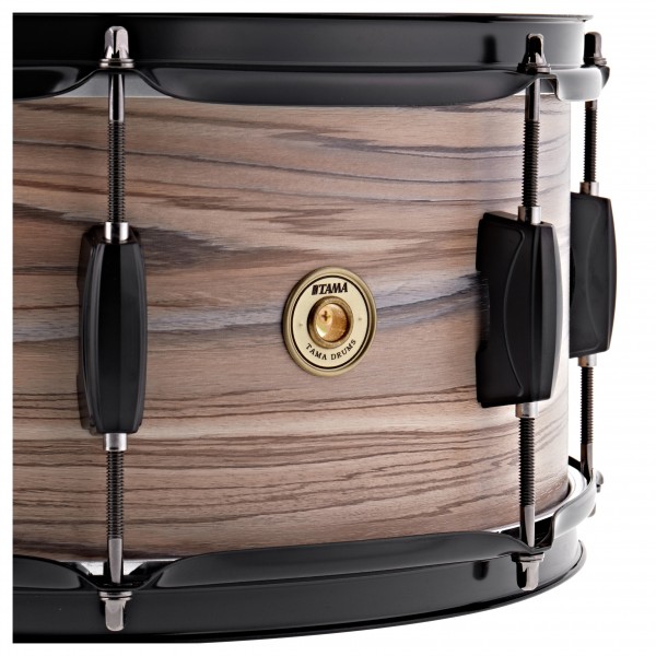 Tama Woodworks 14" x 8" Snare Drum, Natural Zebrawood Wrap