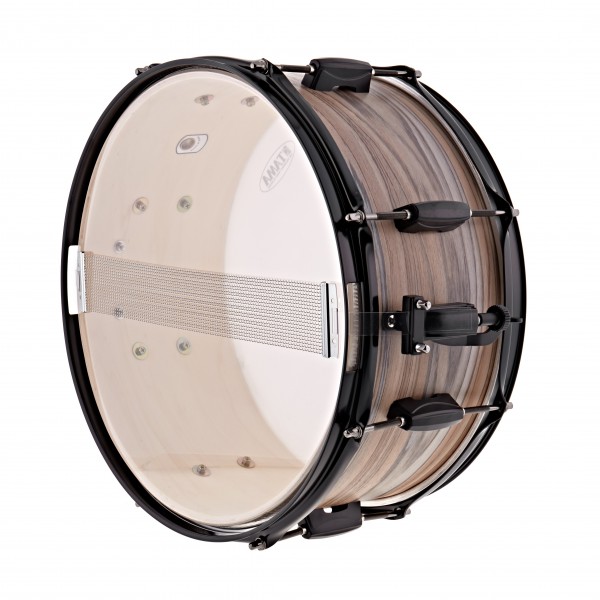 Tama Woodworks 14" x 6.5" Snare Drum, Natural Zebrawood Wrap