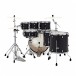 Pearl Decade Maple 22'' 7pc Shell Pack, Slate Black - Rear